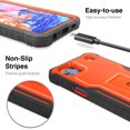 thumbnail image 4 of ExoGuard For LG K92 5G Case, Phone Case with Screen Protector and Kickstand (Orange), 4 of 7