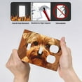 thumbnail image 4 of Cute Dog (2) Switch Cover Decorative Wall Plate 3-Gang 2-Toggle 1-Duplex Standard Size, 4 of 5