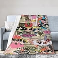 thumbnail image 2 of The Powerpuff Girls Bed Blanket Air Conditioner Quilt Ultra Soft Flannel Blanket All Season Fuzzy Blanket Reversible Fluffy Plush Blanket 80"X60", 2 of 8
