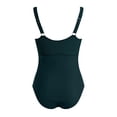 thumbnail image 5 of Leey-World Womens One Piece Swimsuits Tummy Control Bathing Suit U-Wire Cutout Textured Slimming Swimsuit One Piece(Navy,M), 5 of 7