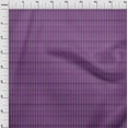 thumbnail image 3 of oneOone Georgette Viscose Purple Fabric Stripe Block Craft Projects Decor Fabric Printed By The Yard 42 Inch Wide, 3 of 4