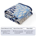 thumbnail image 5 of Runner Rugs for Hallway, Yamaziot 2'x6' Laundry Room Mat, Washable Non Slip Kitchen Rug, Floral Bathroom Floor Carpet Doormat, Blue, 5 of 9