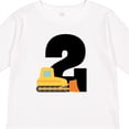 thumbnail image 4 of Inktastic 2nd Birthday Construction Truck Bulldozer Boys Long Sleeve Toddler T-Shirt, 4 of 5