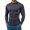 Dark Gray, variant on TOUMENY Men's Long Sleeve Compression Shirt Athletic Fit Base Layer Top Casual Stretchy Workout Gym Training Tee Pullover Black XXXL