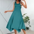 thumbnail image 1 of WILLBEST Vestidos Largos Vestido Casual De Verano Para Mujer, Sin Mangas, Con Dobladillo De Pañuelo, Vestido Largo De Tirantes, Vestido De Playa Con Bolsillos, 1 of 3