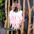 thumbnail image 5 of BR Atrapasueños Tree of Life - Decoración de pared de plumas hecha a mano para dormitorio, dormitorio, hogar - Big Pink Tree, 5 of 5