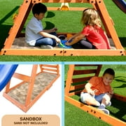 Sportspower My 1st Wood Swing Set with 2 Swings, Rock Climber & 6 Slide