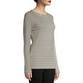 thumbnail image 6 of Time and Tru Women's Long Sleeve Rib T-Shirt, 6 of 6