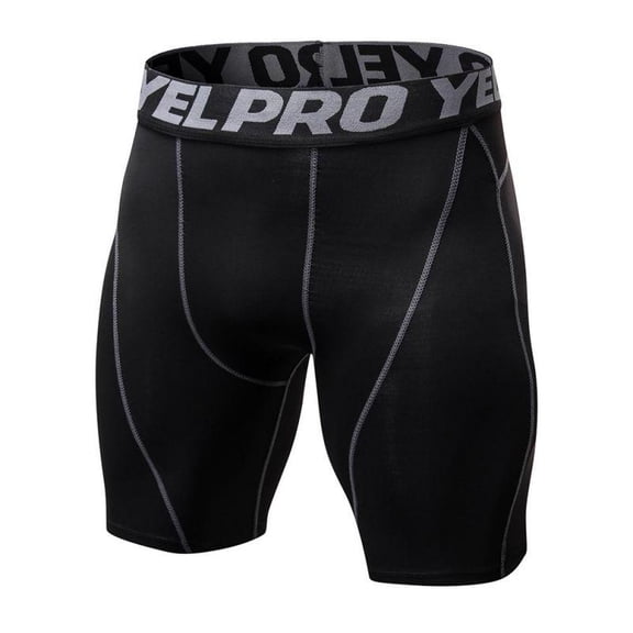 Men Compression Shorts Sports Running Cool Dry Tights Pants Leggings Active Baselayer Rashguard