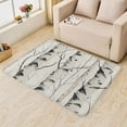 thumbnail image 2 of Brich Tree Rug - 4x6 Rug - Birch Rug - Brich Tree Area Rug - Forest Nature Plant Rugs - Black and White Carpet, 2 of 7