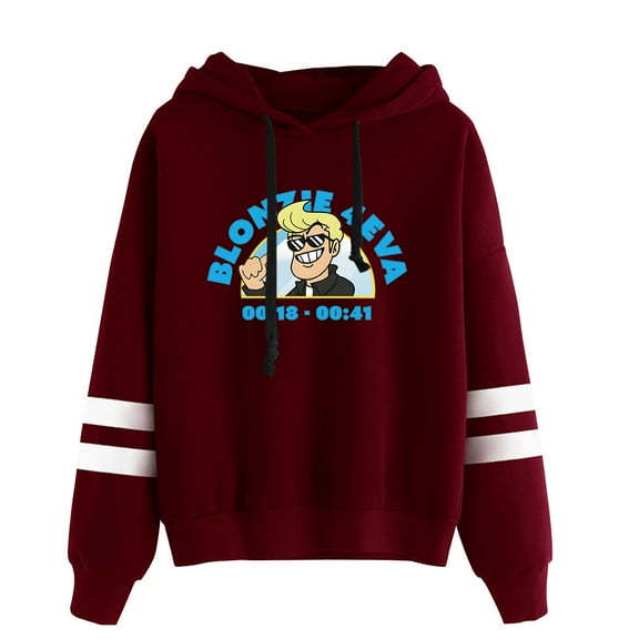 Eddsworld Blonzie Pullover Hoodie Long Sleeve Pocketless Sweatshirt Unisex Casual Streetwear Clothes