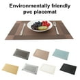 thumbnail image 2 of Pebbuoy Table Placemat Non-Slip Heat Resistant Dining Mat Scratch-resistant Table Protection Mat for Home Restaurant, 2 of 7