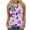 Purple, variant on JTZGDY Cute Floral Print Summer Shirts for Women Trendy Sleeveless Crewneck Graphic Cami T-Shirts Loose Fit Casual Basic Tank Tops Light Blue S