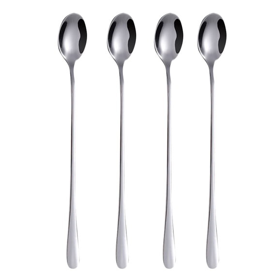 9 Inch Long Handle Iced Tea Spoon Coffee Spoon Ice Spoon Stainless Steel Mixing Spoon Set Of 4