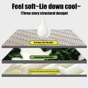 Latex Cooling Pillow, Queen Size, Adjustable Cross Cut Memory Foam Pillow, Cool Pillow for Side, Back, Stomach Sleepers, Bed Pillows for Sleeping, Luxury Gel Pillows