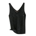 thumbnail image 3 of QNANSPI Women's Casual Layering Tank Tops, Breathable Sleeveless Camisole Tops, Ladies' 3 Piece Set Crew Neck Built in Bra Casual Loungewear Sleeveless Tank Tops, 3 of 4