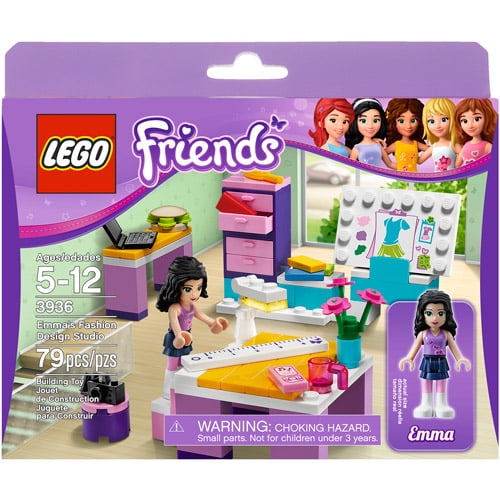 ovn butik forberede LEGO Friends Emma's Design Studio 3936 - Walmart.com
