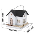 thumbnail image 3 of Hanging Bird Feeder Lighted Bird Feeder Outdoor Bird House Feeder Weather Resistant Hanging Bird Feeder Perfect Bird Watching Gift 8.27x6.3x6.7 Inch (1Pcs) Battery-Powered Version, 3 of 9