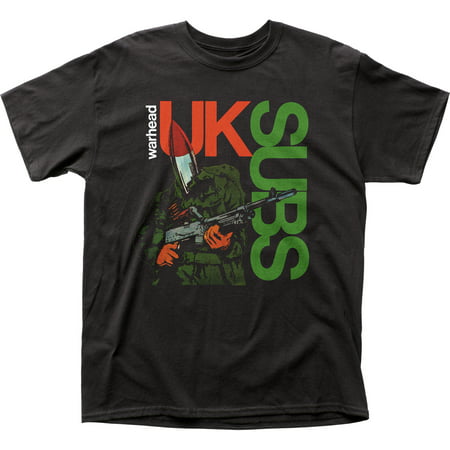 Uk Subs English Punk Rock Band Music Group Warhead Adult T-Shirt (Best Uk Punk Bands)