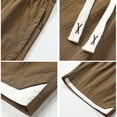 thumbnail image 6 of LEKWK Athletic Shorts for Men Elastic Waist Drawstring Workout Short with Contrast Trim Lightweight Quick Dry Gym Activewear with Pockets Khaki 7XL, 6 of 7