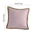 thumbnail image 3 of Rvasteizo Throw Pillow Covers 18x18 in, 17.7 Inches Linen Comforts Pillowcase Home Furnishings Sofa Living Room Bedhead Cushion Waist Pillowcase, 3 of 5