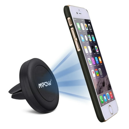 - Mpow Grip Magic Air Vent One Step Mounting Magnetic Car Mount Holder for iPhone and Android Cellphones (1 Pack,Black)
