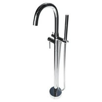 Castello USA Inc Neptune Brass Tub Filler w/Standard Handheld Shower in Chrome