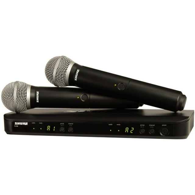 Micrófono BLX288/PG58 Shure Inalámbrico Cápsula Integrada Shure Hasta 14 hrs de Uso
