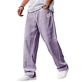 thumbnail image 2 of Pants Breathable Straight-Leg Trousers for Men Linen Pants Summer Beach Casual Palazzo Pants, 4XL, 2 of 4