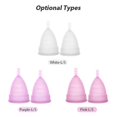 thumbnail image 5 of Medical silicone female menstrual cup food grade material menstrual cup menstrual cup reusable female aunt menstrual cup white large, 5 of 5