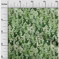 thumbnail image 2 of oneOone Georgette Viscose Green Fabric Abstract Face Sewing Material Print Fabric By The Yard 42 Inch Wide, 2 of 6