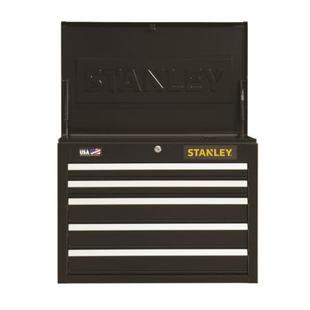 Stanley Products 300 Series Top Tool Chest, 26 in Wide, 2-Drawer, Black - 1 EA (680-STST22657BK)
