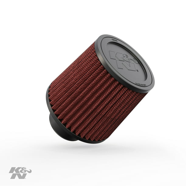 K&N Universal Clamp-On Engine Air Filter: Washable and Reusable: Round
