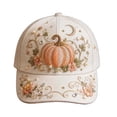 thumbnail image 2 of Orange Golf Dad Hat Women's Halloween Printed Baseball Cap Cotton Adjustable Size for Running Workouts and Outdoor Activities All Seasons One Size, 2 of 3