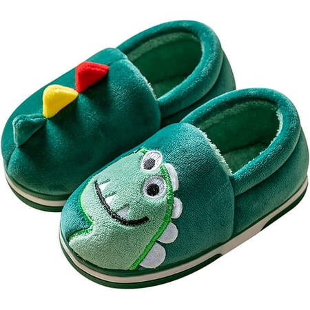 

Kids Cozy House Slippers Winter Warm Plush Memory Foam Indoor Slippers Bedroom Home Slippers for Boys Girls Toddler Little Kid