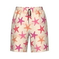 thumbnail image 6 of KLL Starfish Men's Casual Summer Beach Shorts Hawaiian Shorts with Pockets-XX-Large, 6 of 6