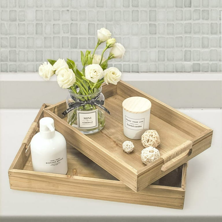 Rustic table tray discount