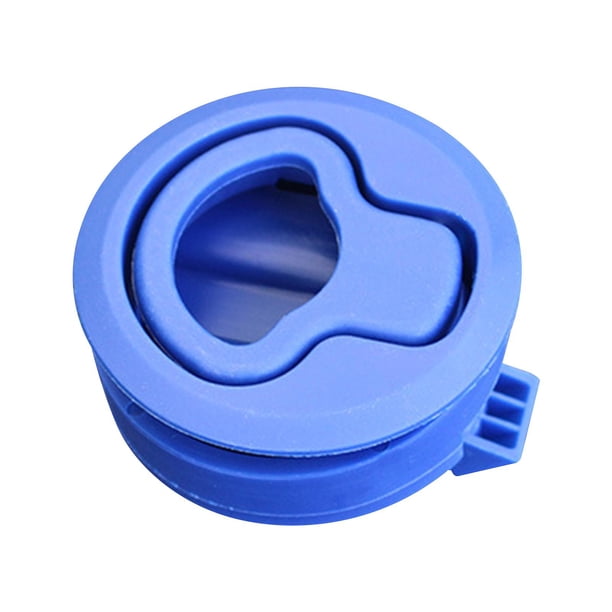 Pestillo de tirador empotrado, robusto y redondo, para cubierta de barco o caravana. Azul