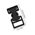 thumbnail image 2 of unbranded 6Ud Hebillas De Abrazadera Para Cintas De Mochila Clip Seguro Y Resistente Color Negro, 2 of 8