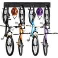 thumbnail image 1 of Wallmounted Vertical Adjustable Bike Rack Garage Storage System with Adjustable Hooks Helmets Hooks for Indoor & Home Use, 1 of 8