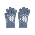 thumbnail image 3 of CTM Kid's Snowflake Pattern Winter Gloves, 3 of 4