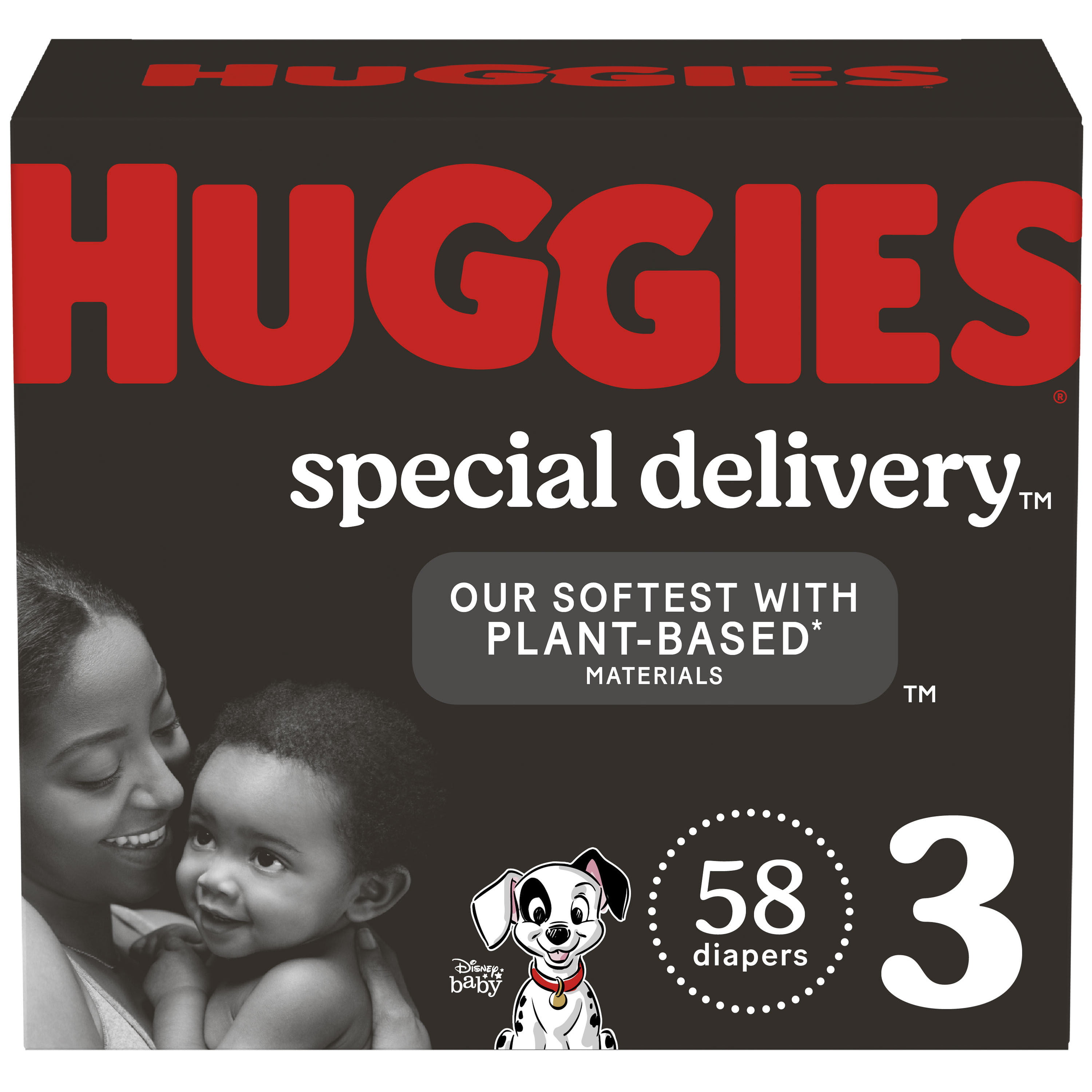 Huggies Special Delivery Hypoallergenic Baby Diapers, Fragrance Free, Size 3, 58 Ct