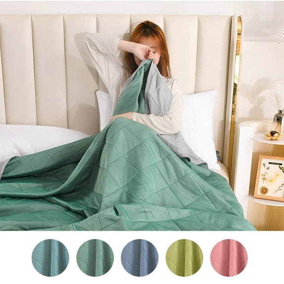 AUQ Breathable Summer Quilt Lightweight - 99% Cotton Thin Bedspread for Hot Sleepers,Cooling Coverlet for Air Conditioned Rooms,Machine Washable (Twin/Queen/King)