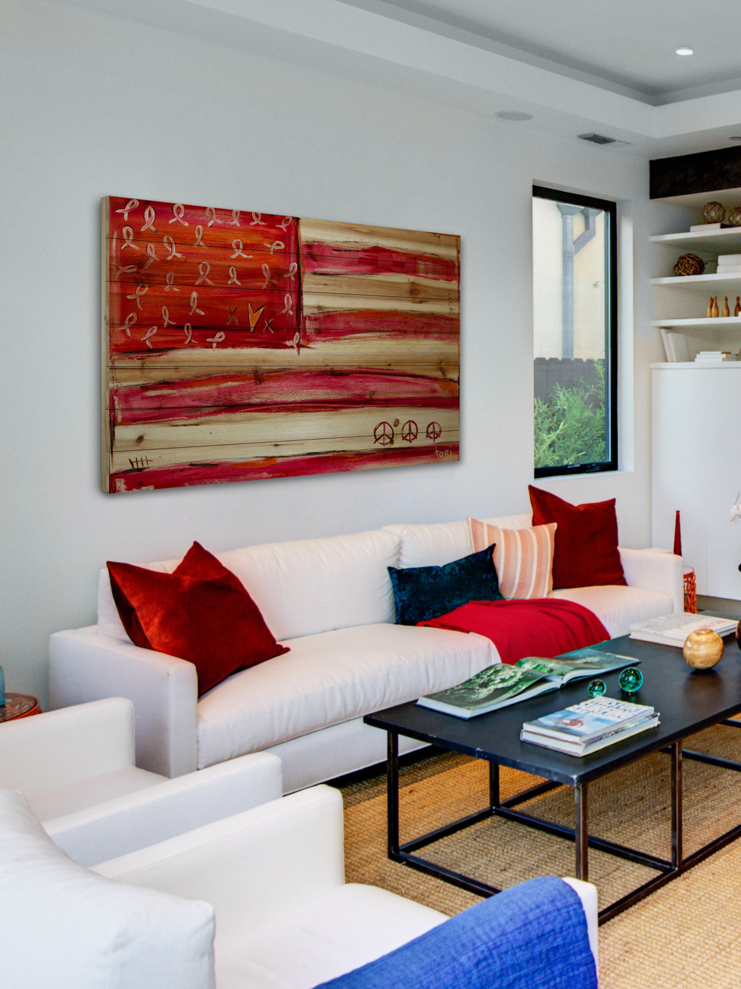 Marmont Hill "Thinking of Robin" by Tori Campisi Painting Print on Natural Pine Wood