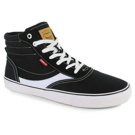 

Levis Mens Lance Mid Ct Canvas Ul Sneaker Adult Black/White 9.5 M US