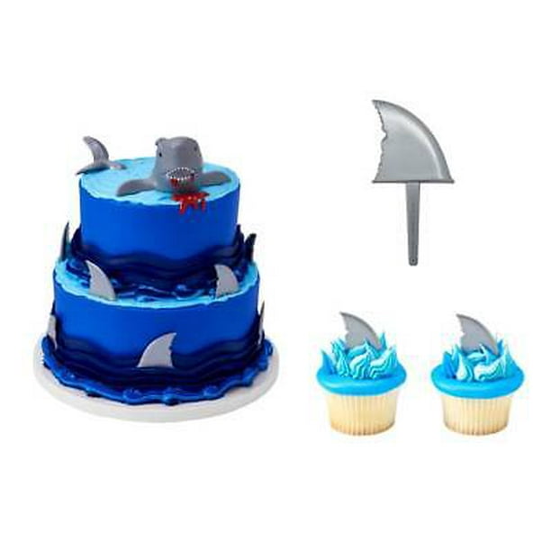 Shark Creations Cake Topper Plus 12 Shark Cupcake Picks Walmart Com Walmart Com Shark Creations Cake Topper Plus 12 Shark Cupcake Picks Walmart Com Walmart Com