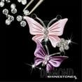thumbnail image 3 of Mujeres Coche Ambientador Clips Lindo Doble Mariposa Diamante Rhinestone Ambientador Clip De Ventilación Brillante Bling Mujeres Accesorios De Coche Púrpura Sincero Electrónica, 3 of 5