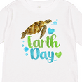 thumbnail image 4 of Inktastic Earth Day Sea Turtle and Hearts Boys or Girls Long Sleeve Toddler T-Shirt, 4 of 5