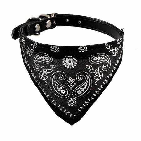 - Adjustable Pet Dog Puppy Cat Neck Scarf Bandana Collar Neckerchief BK S
