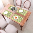 thumbnail image 6 of XMXT 6 Pcs Woven Placemats, Cartoon Coffee Green Graffiti Stain Resistant Anti-Skid Placemat for Kitchen Table, 12 x 18 inches, 6 of 6